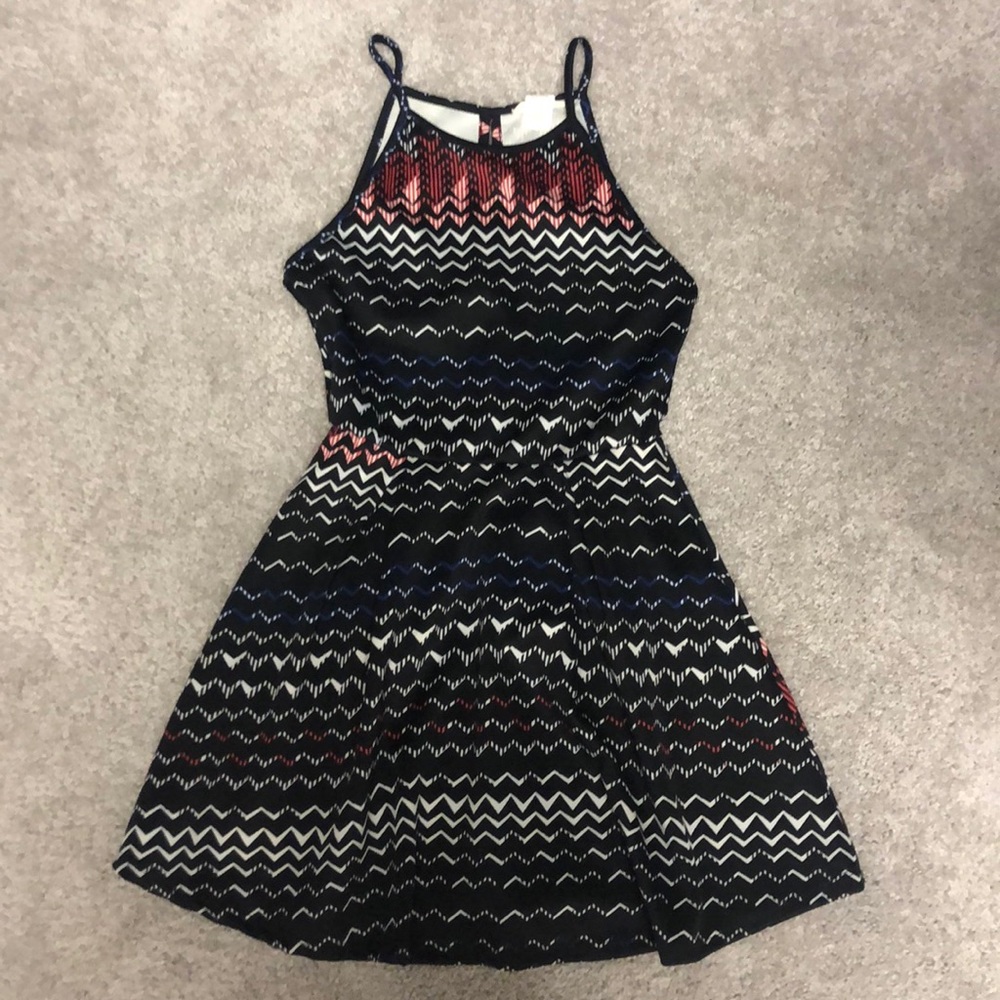 Chevron patterned dress